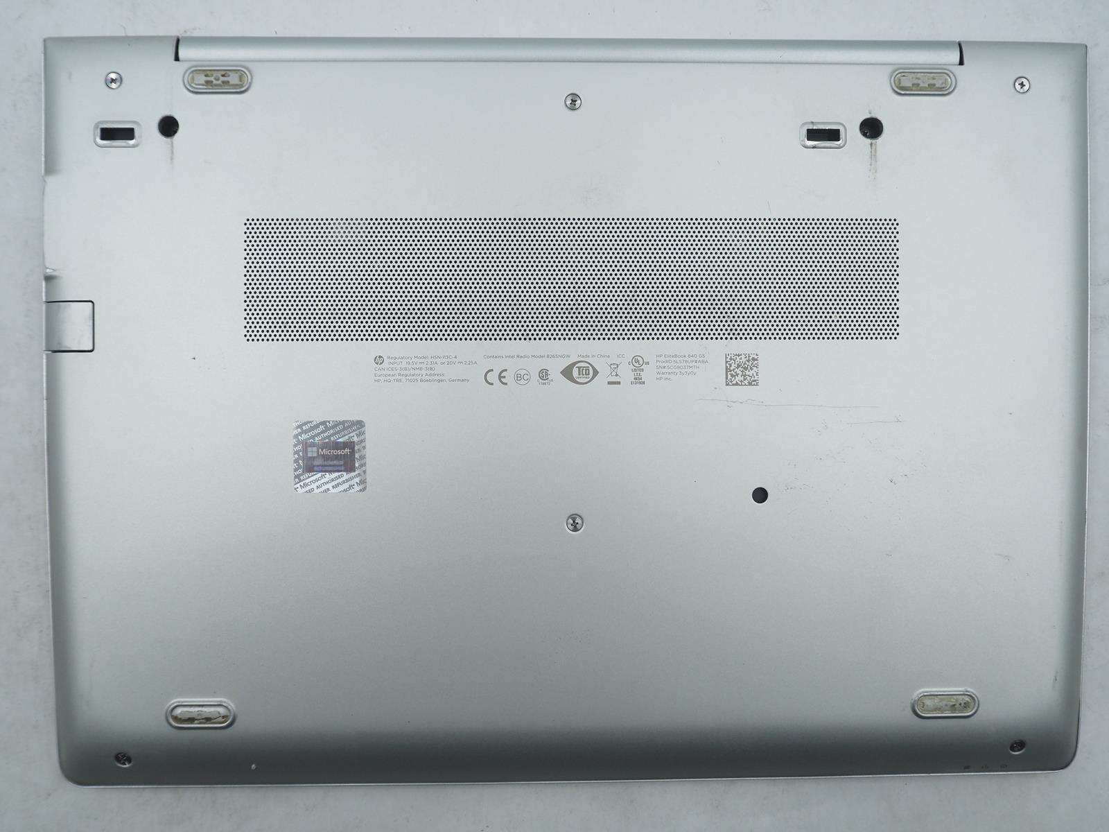 HP ELITEBOOK 840 G5 14″ Intel Core i5-8350U 1.70GHz 32GB RAM 256GB NVMe Grade B