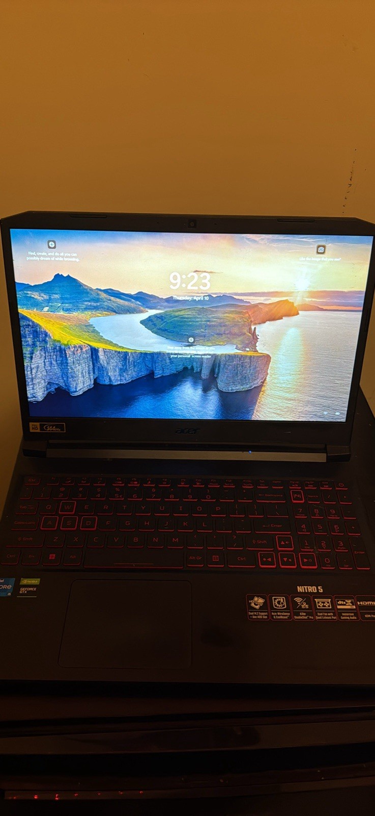 Acer Nitro 5 AN515-57-5700 15.6” (512GB SSD Intel Core i5-11400H 2.7GHz 16GB…