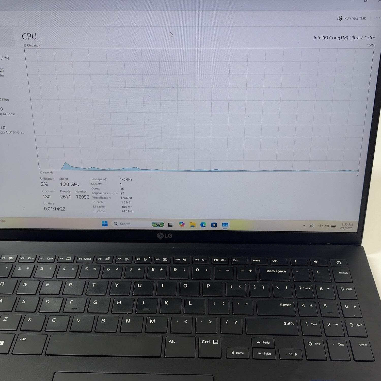 Broken LG Gram 15Z90S 15″ Core Ultra 7 155H 1.4GHz 16GB RAM 1TB SSD Case Damage