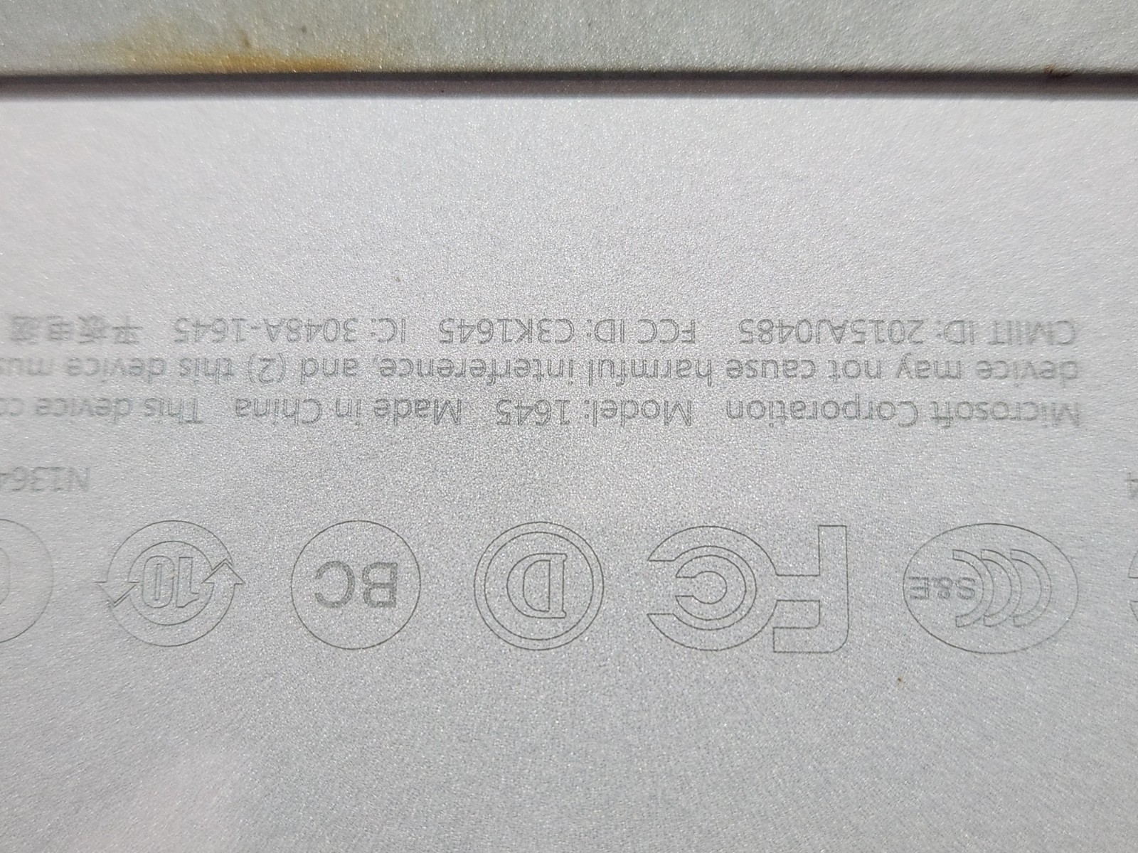 Microsoft Surface 3 (Model 1645) 64GB – Untested / For Parts or Repair – Missing