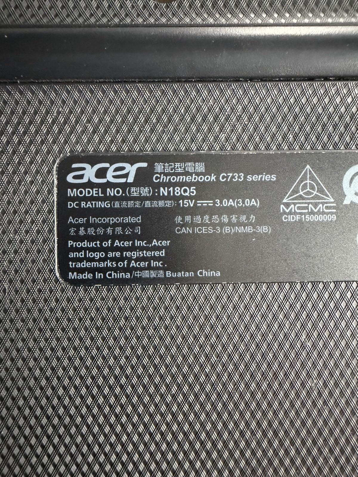 Acer Chromebook C733-C5AS 11.6” Laptop Intel Celeron Factory Reset Tested