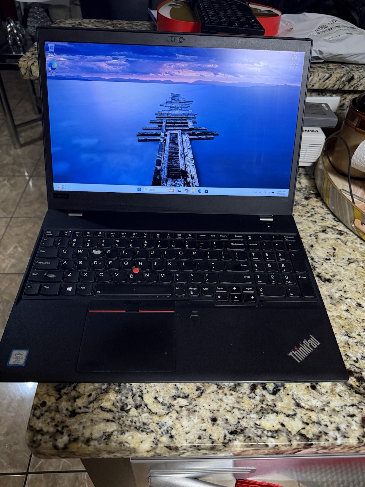 Lenovo ThinkPad T580 15.6” i5 8350u 16GB RAM 240GB SSD Win 11 Pro Touchscreen