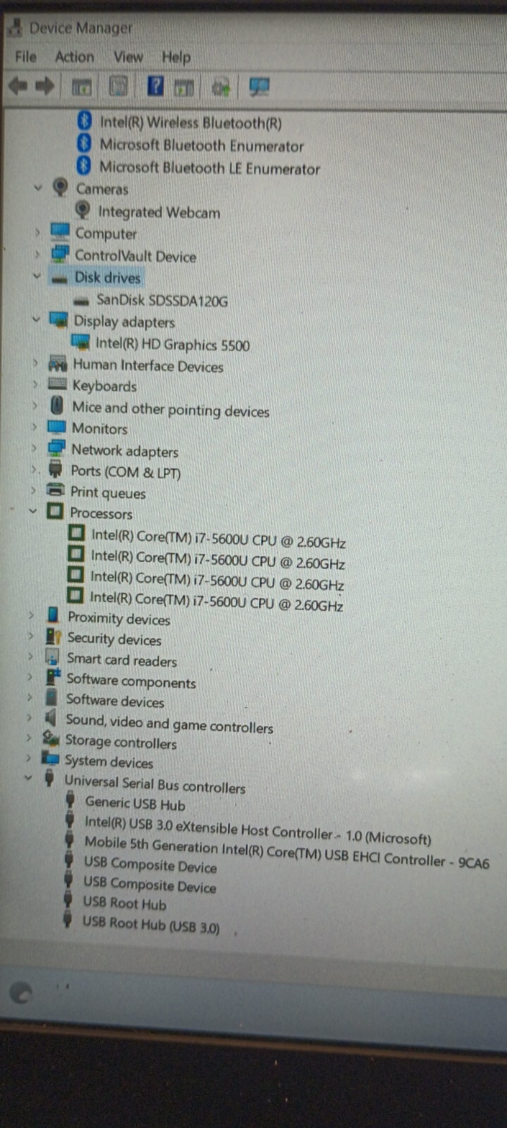 Latitude E7450 w/charger.i7 5th gen.8GB.120GB SSD.14″FHD.W11Pro.