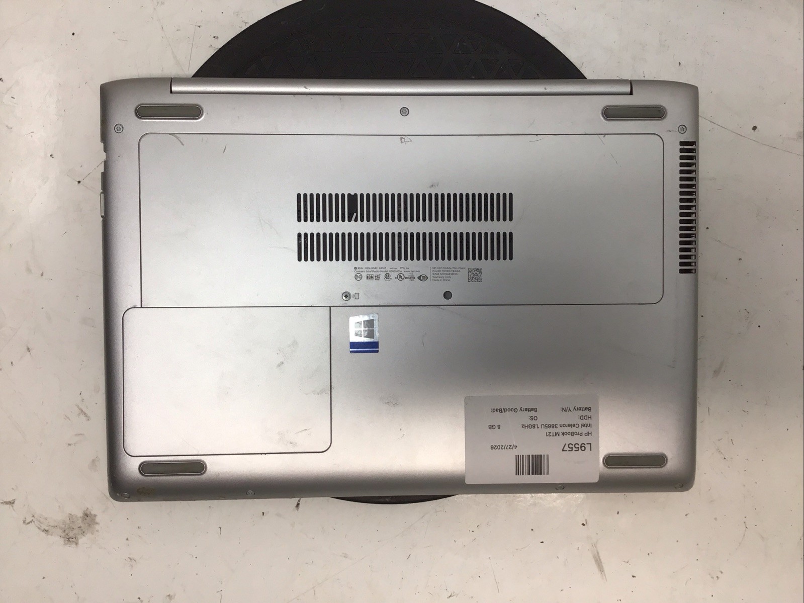 HP ProBook MT21 Intel Celeron 3865U 1.8GHz 8 GB NO HDD No Batt