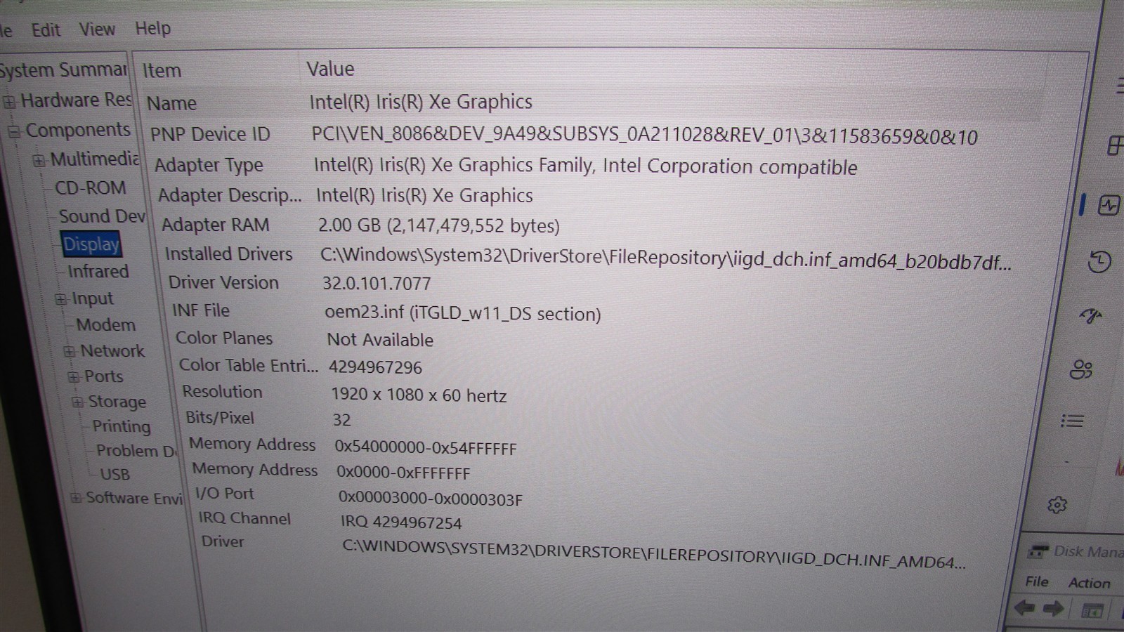 Dell Latitude 5520 i7-1185G7 3.0GHz 16GB RAM 500GB NVME 15.6″ W11 Pro COSM WEAR