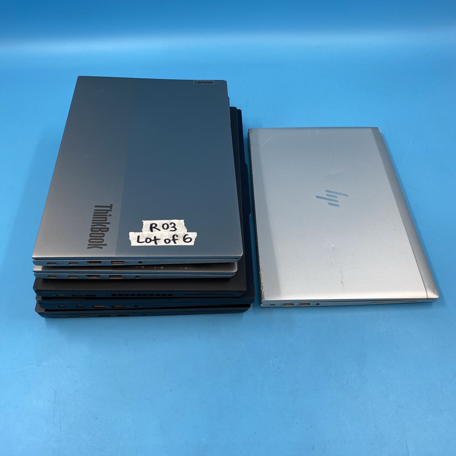 (LOT OF 6) *MIXED BRAND* Laptops | Ryzen 5 | 8/16GB RAM | NO DRIVE/256GB | NO OS