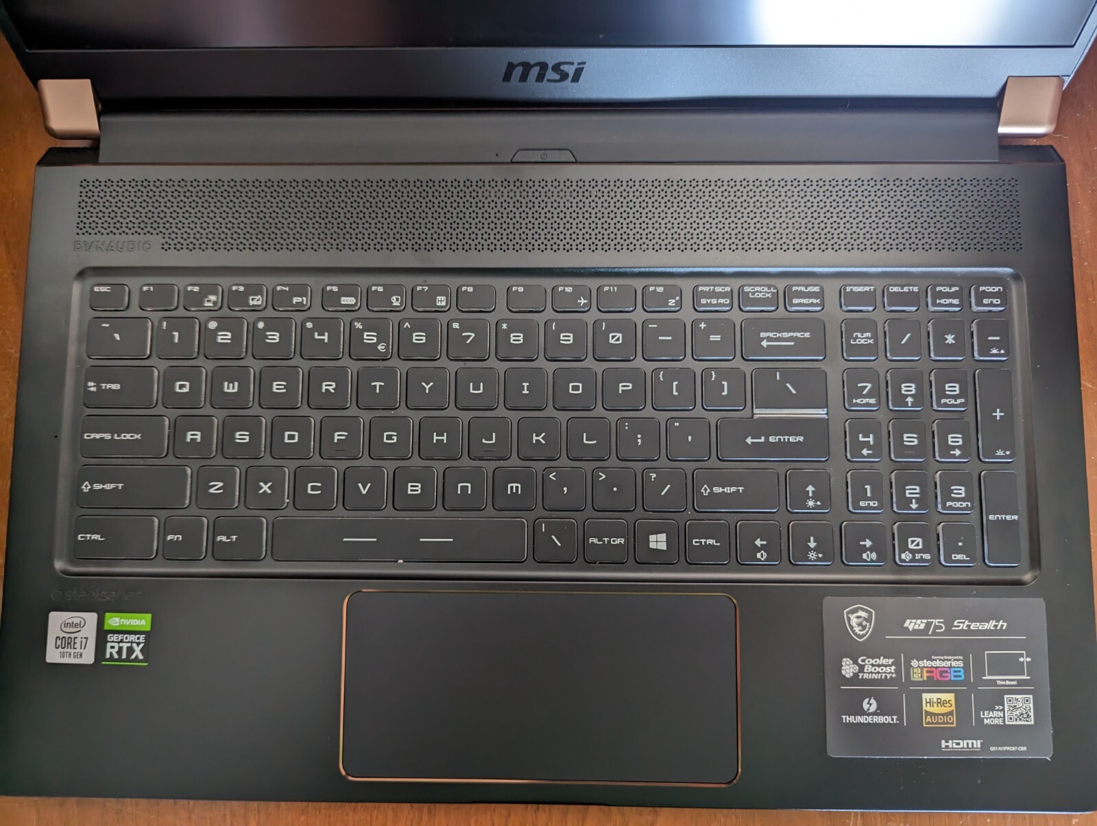MSI GS75 Stealth 17.3″ FHD 300Hz i7-10875HK 32GB 512GB SSD 2080 Super W10P RTX