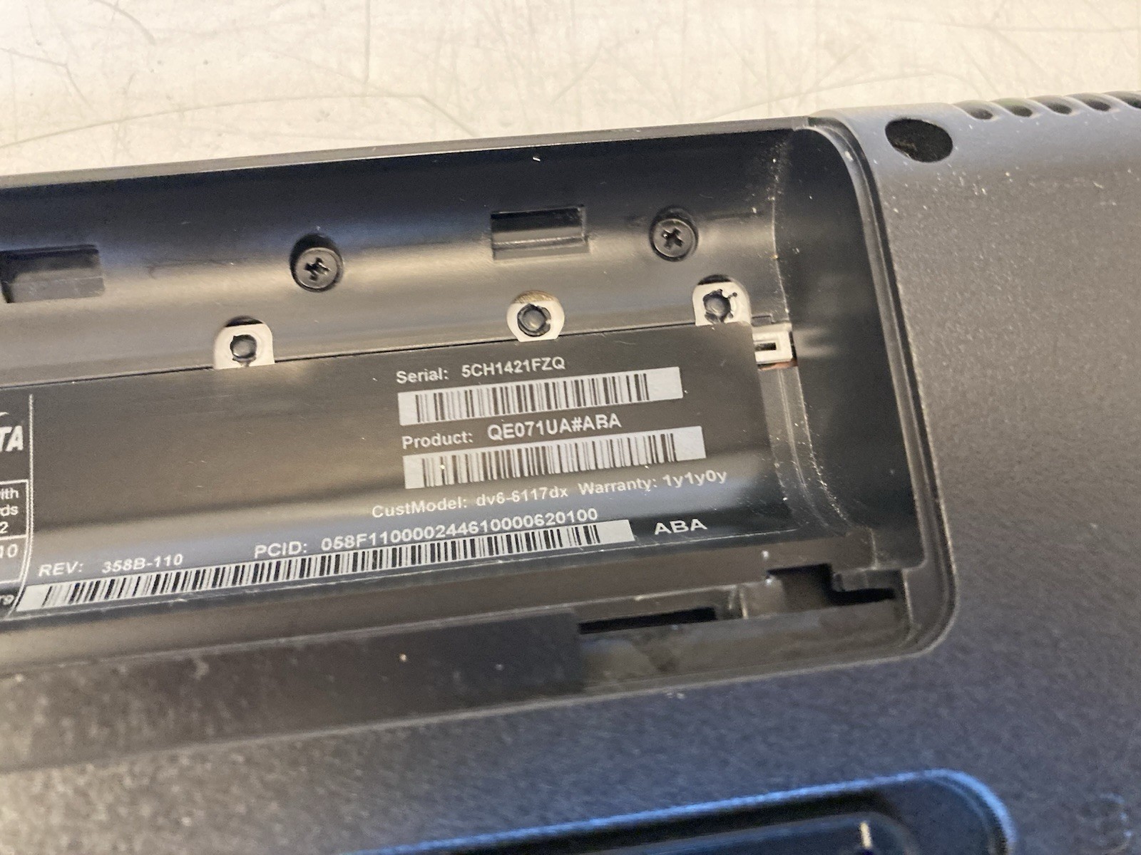 HP Pavilion Notebook 15.6″ AMD A8-3500 | 4GB RAM | NO HDD/OS – Boots to Bios