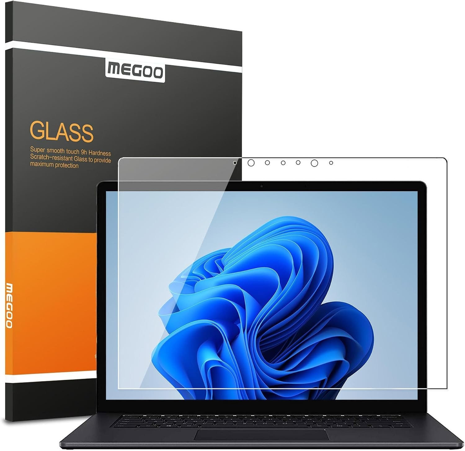 Tempered Glass Screen Protector for 13.5 Inch Microsoft Surface Laptop 1-6, Clea