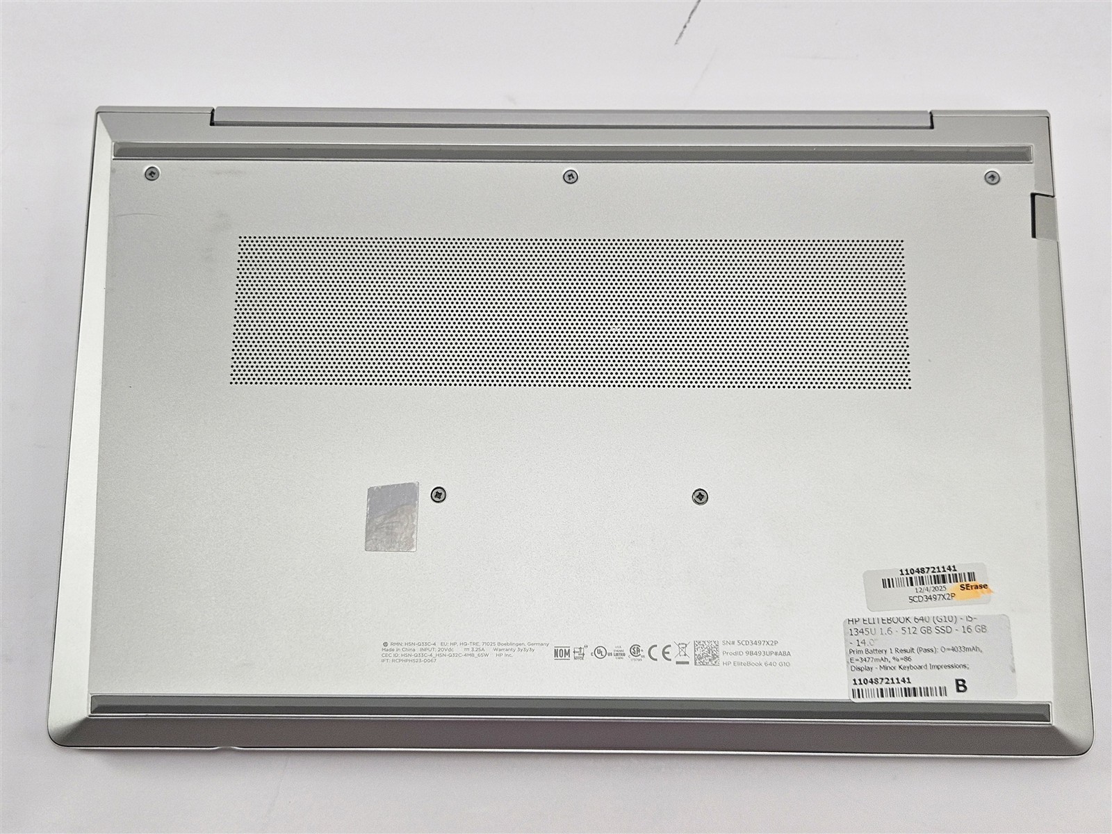 HP EliteBook 640 G10 i5-1345U 1.6GHz 512GB SSD 16GB 14″ Wi-Fi 6E Silver