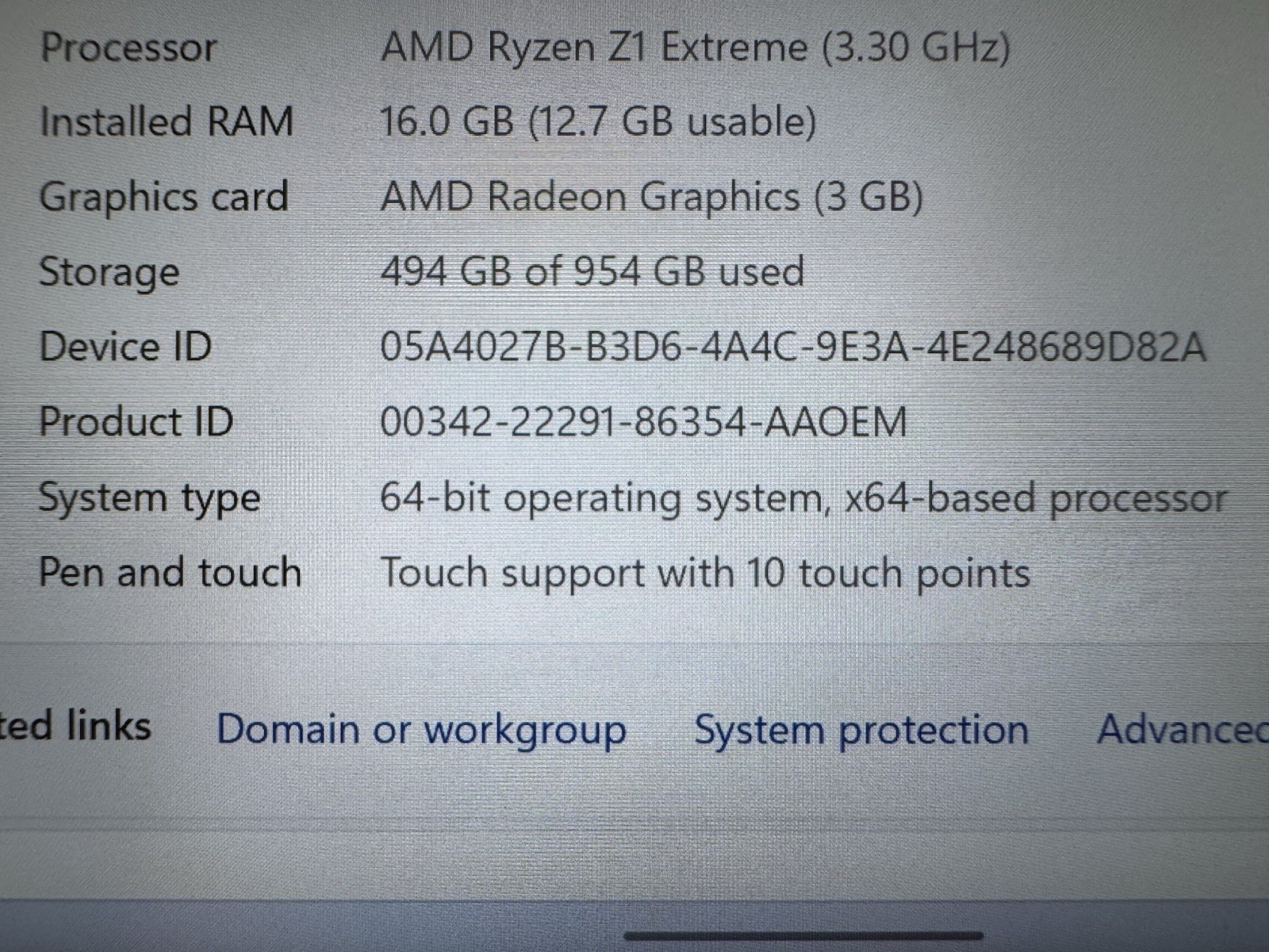 Lenovo Legion Go AMD Ryzen Z1 Extreme 16GB RAM 1TB SSD