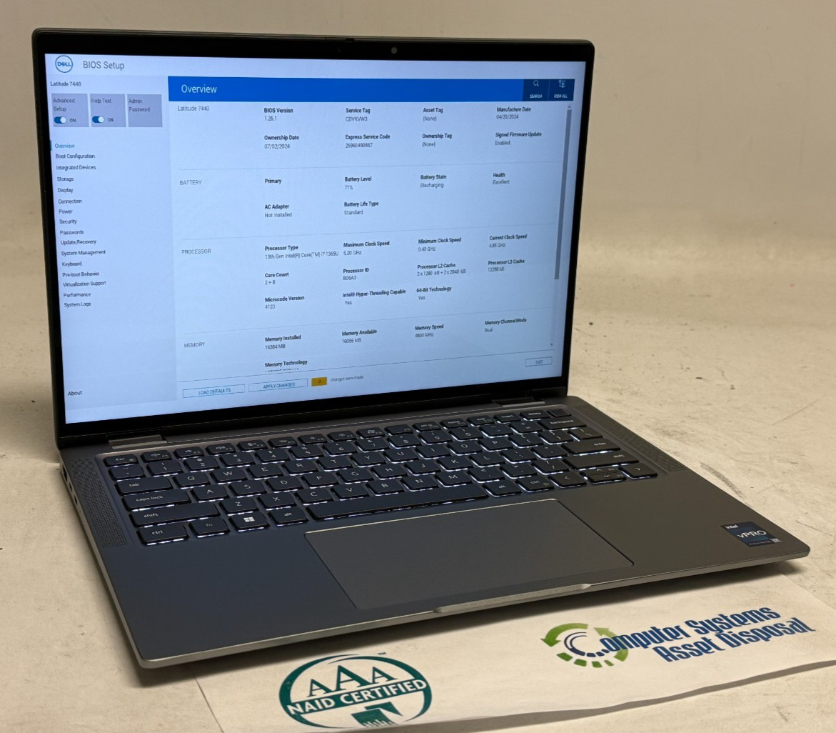 Dell Latitude 7440 14″ (i7-1365U 1.80GHz – 16GB RAM – 256GB SSD – Win11Home)