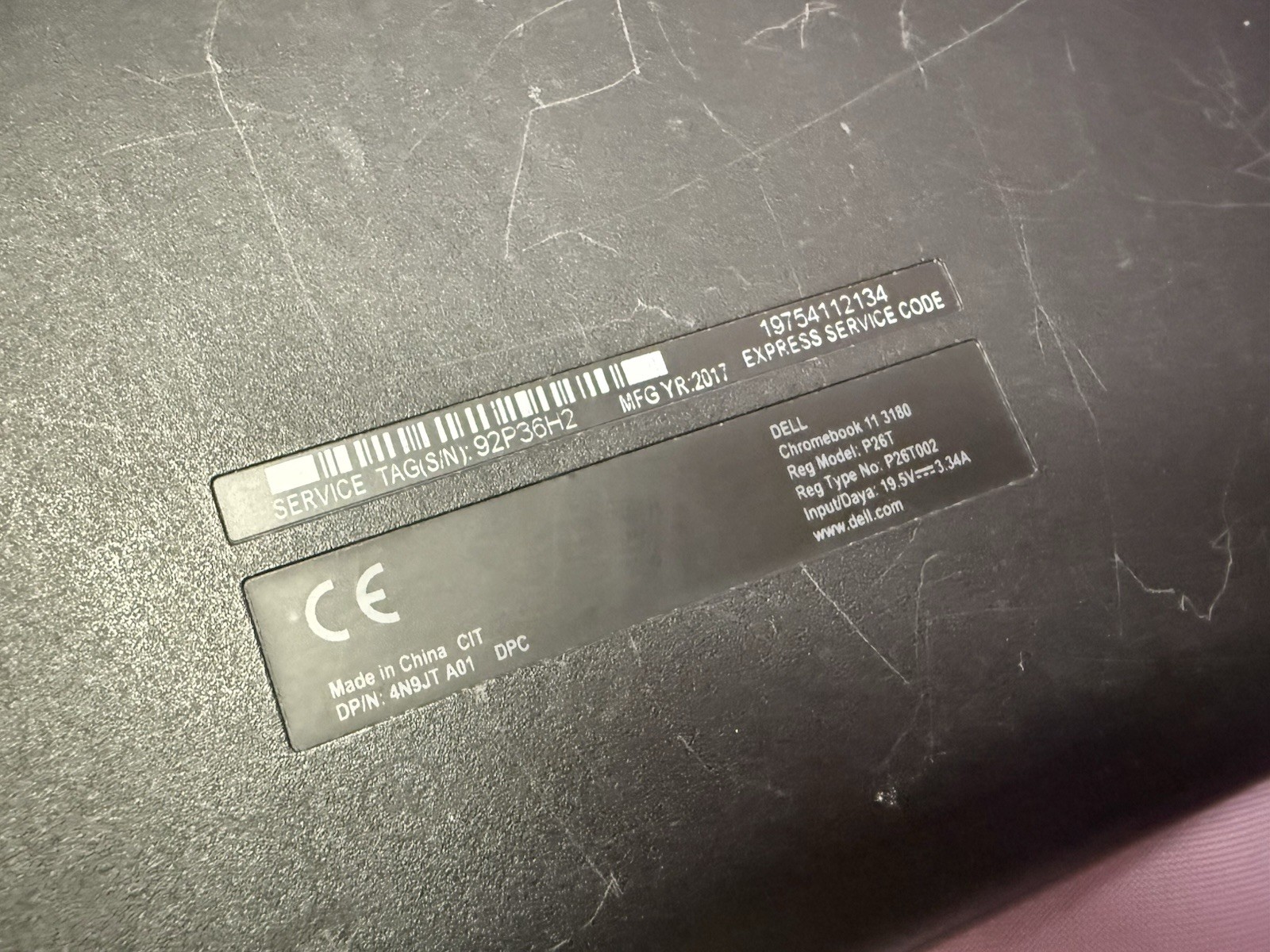 Dell Chromebook 3180 Laptop 11.6″ Celeron 4GB RAM 32GB SSD Chrome OS WiFi HDMI