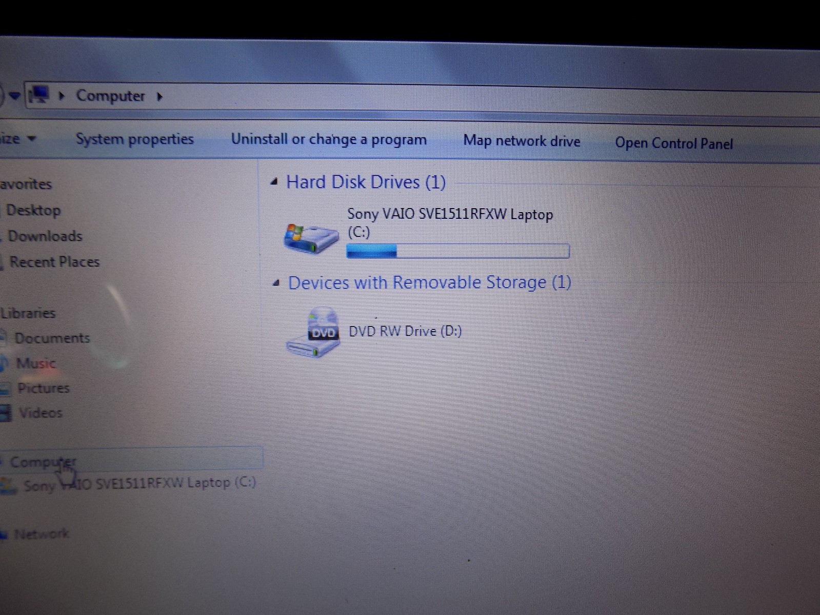 White Sony Vaio E Series Laptop PC SVE151D11L, Power Supply – Works