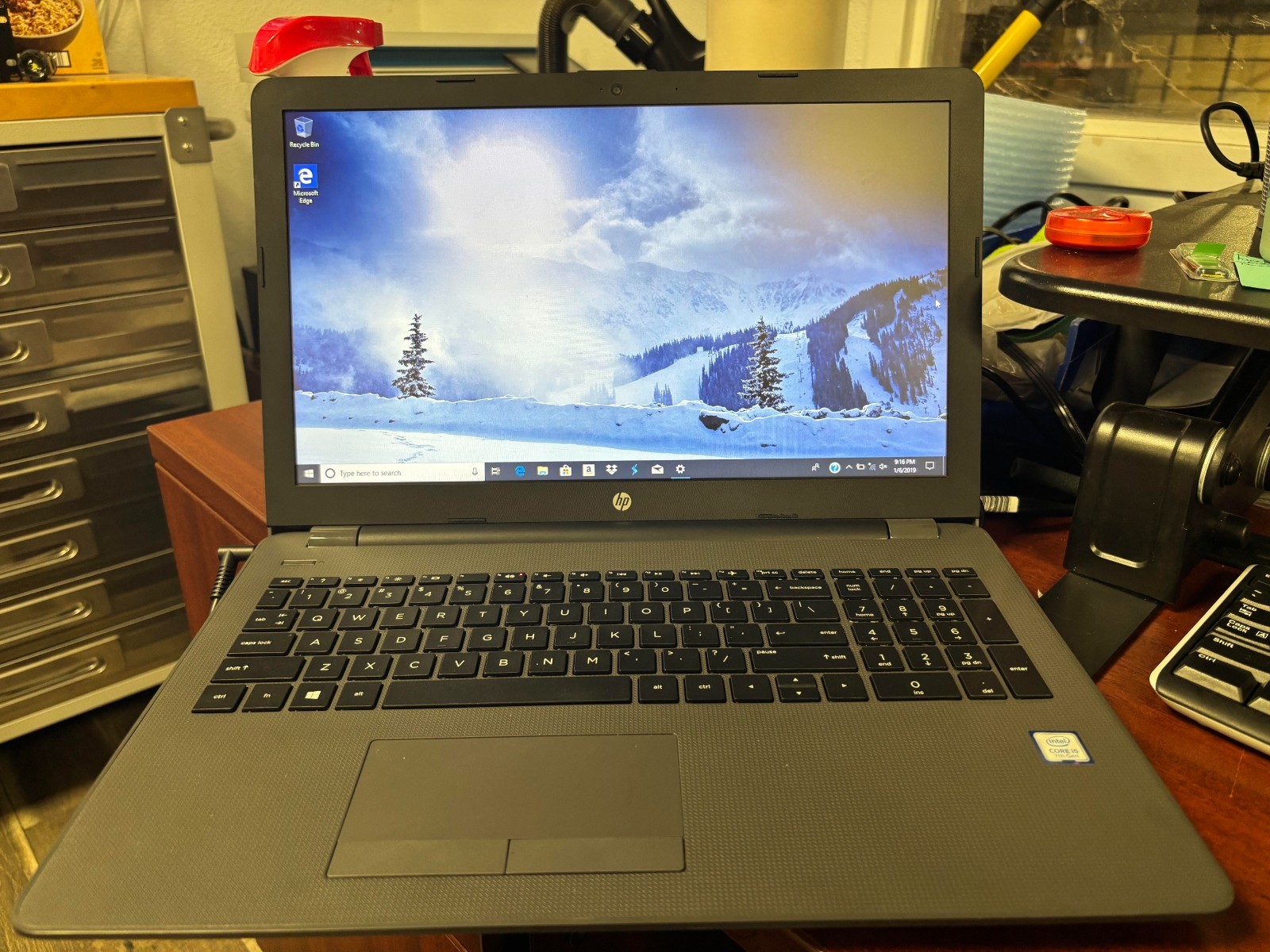 HP 250 G6 Notebook PC Core i5-7200u @ 2.50GHz 8GB RAM SN:CND8375CGW