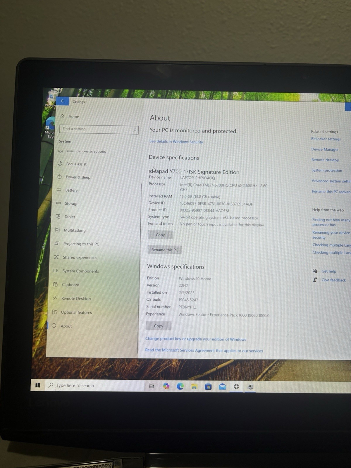 Lenovo IdeaPad Y700 17” Gaming Laptop 16GB RAM Intel I7-6700 NVIDIA GTX 960M 1TB