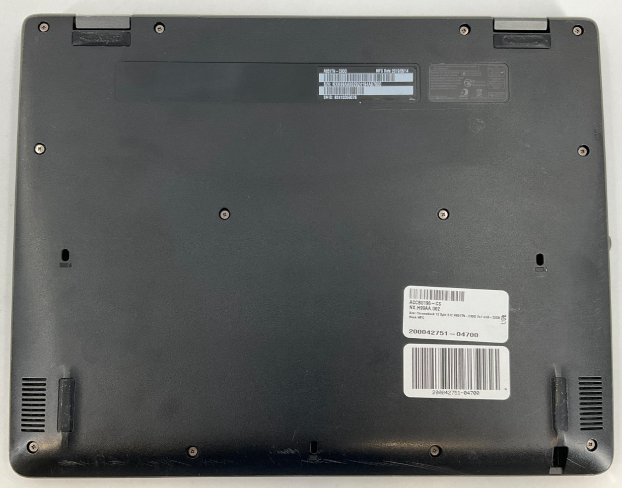 Acer Chromebook Spin 512 R851TN-C9DD Flip N4100 4GB/32GB 12″T NX.H99AA.002 READ!