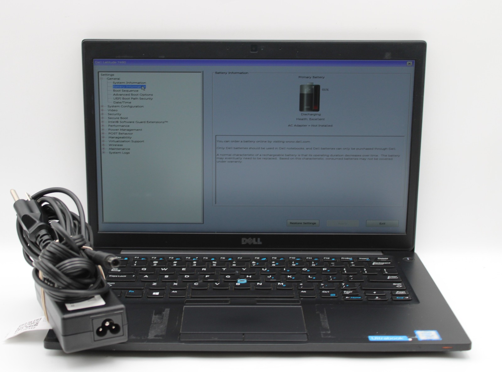 Dell Latitude 7480 i5-7300U @ 2.6 GHz 8GB RAM 256GB SSD No OS *READ