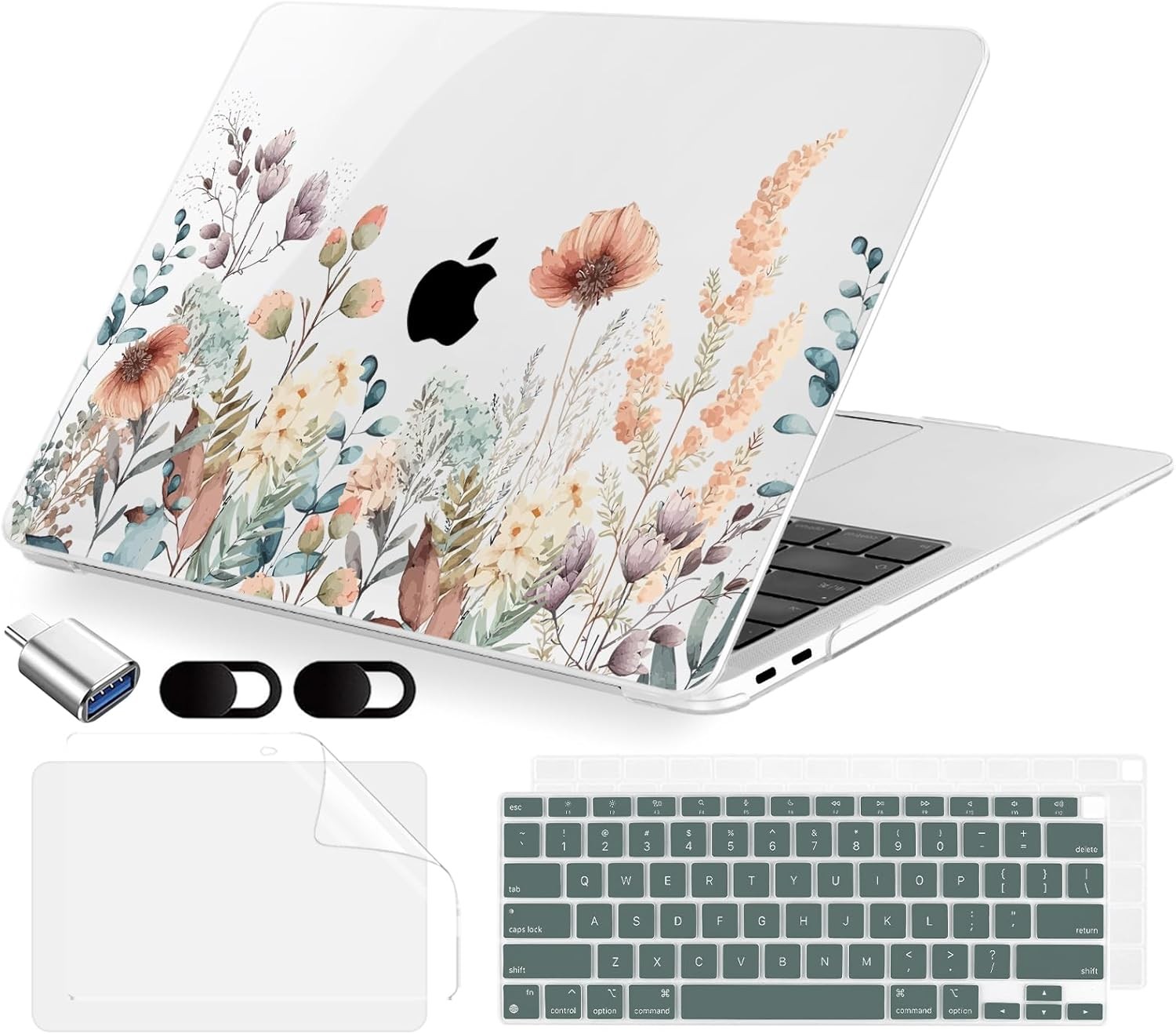Compatible with MacBook Air 13.3 inch Case 2021-2018 Release A2337 M1 A2179 A193