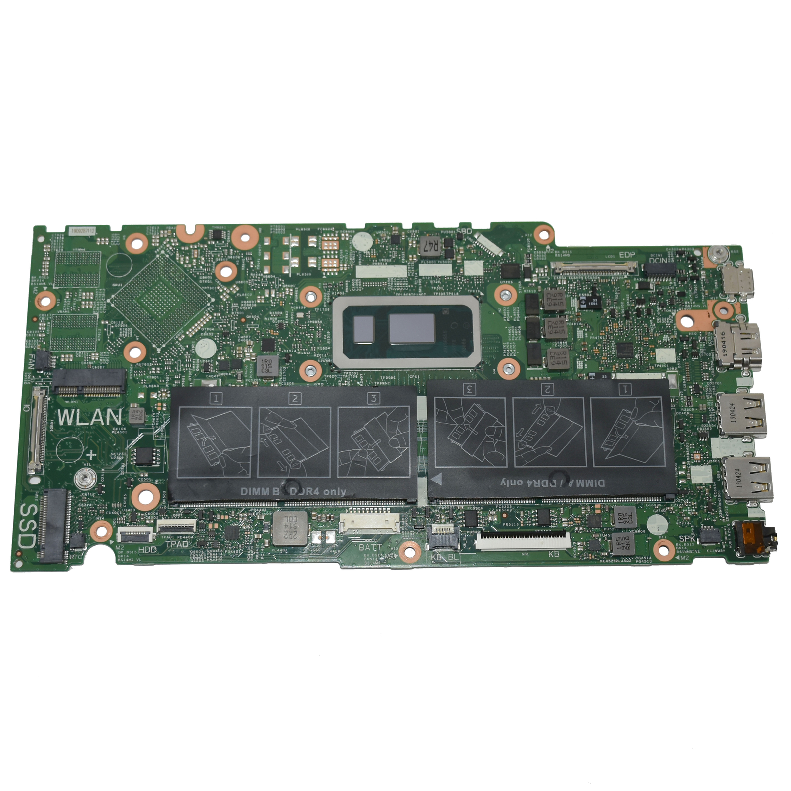 Dell Vostro 5581 Intel Core i5-8265U 1.6GHz DDR4 Laptop Motherboard 4G9HV