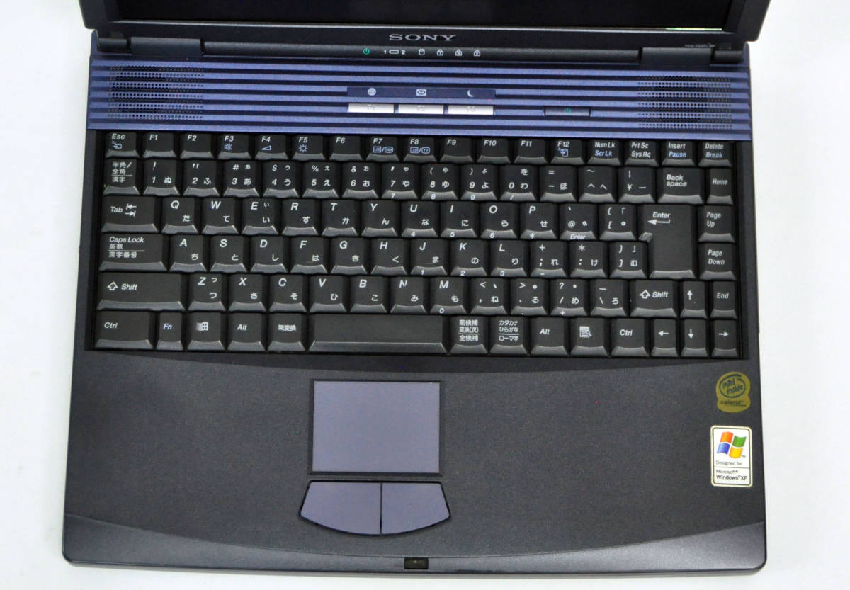 SONY PCG-FX33V BP Celeron 900MHz memory 128MB HDD 40GB BIOS confirmation