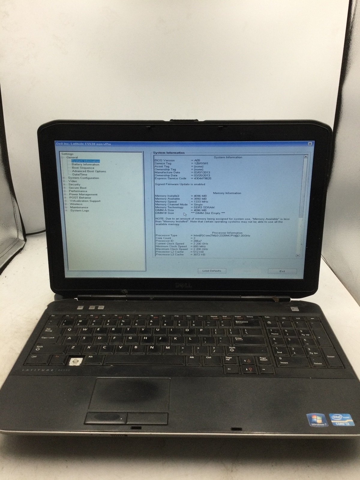 DELL LATITUDE E5530 – BOOTS TO BIOS – LOT OF 2 – INTEL I5 – 4GB RAM – 15″ – BB