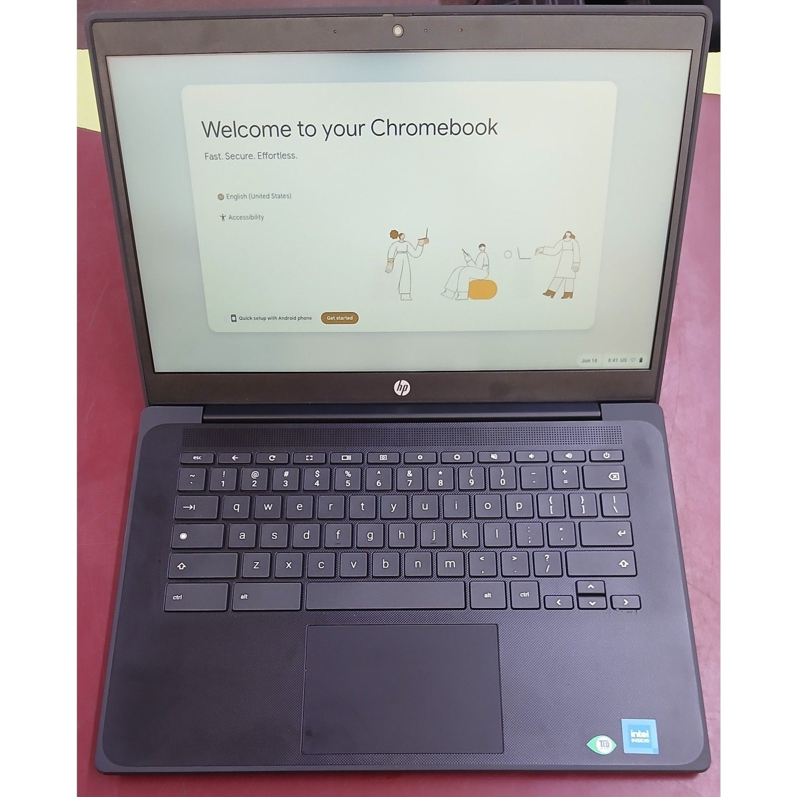 HP Fortis 14 G11 Chromebook – Tested Working – Intel Chrome OS Laptop 14″