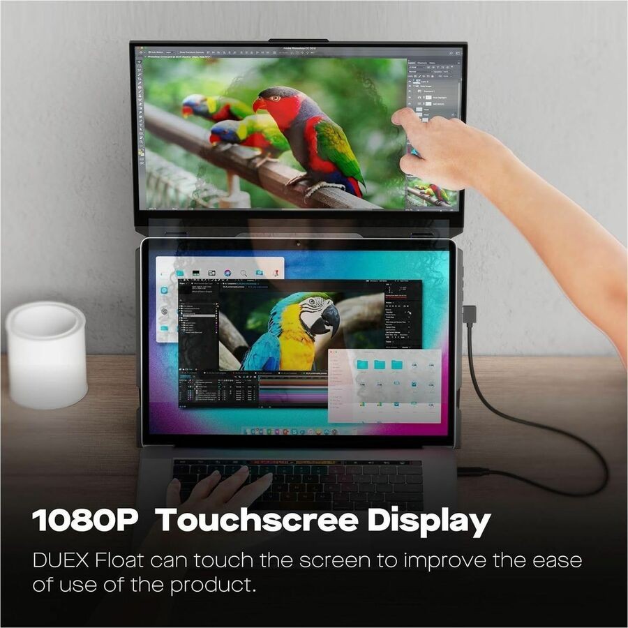 Mobile Pixels Duex Float 15.6″ FHD IPS Touch Portable Dual Monitor