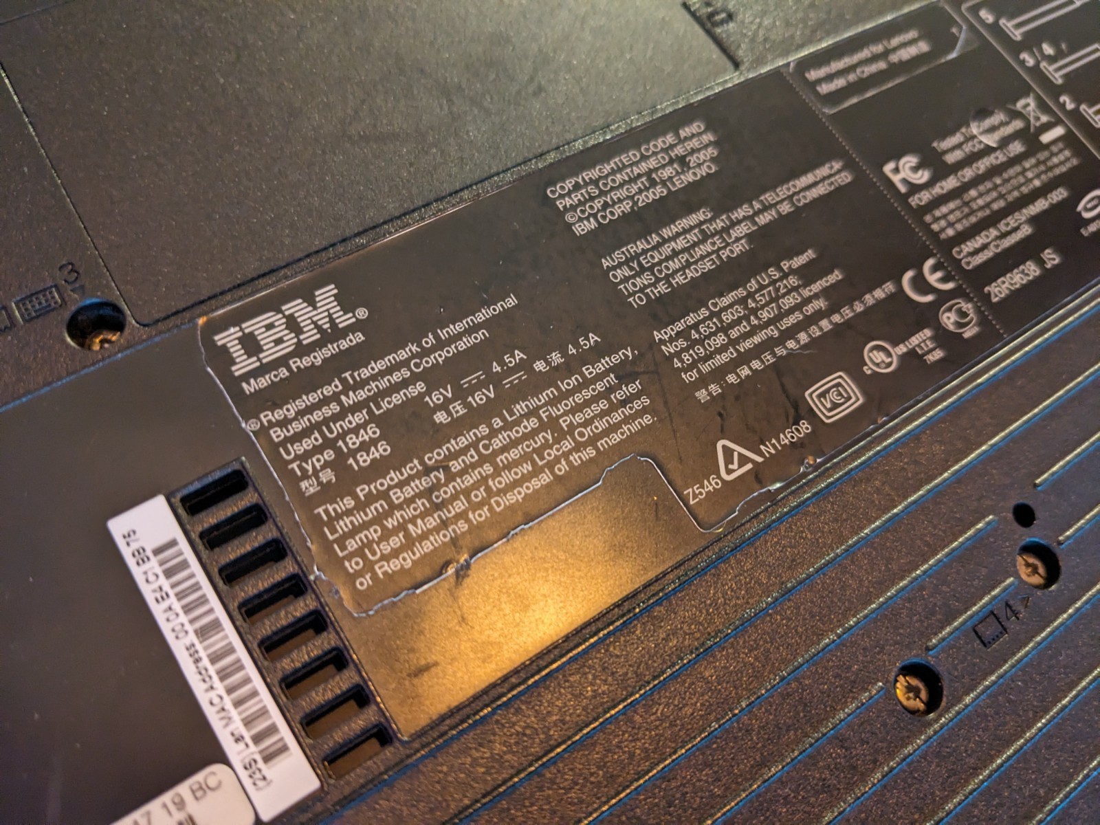 IBM Thinkpad R52 Intel Pentium 1.73GHz 2GB/60GB SSD Linux