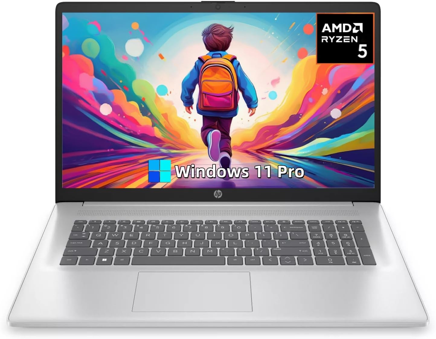 HP 17.3″ HD IPS Laptop AMD Ryzen 5 7430U 8GB RAM 512GB SSD