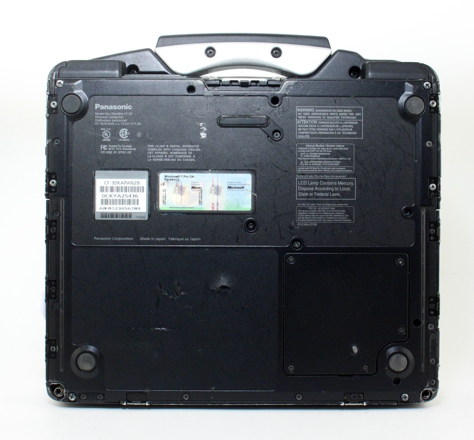 Panasonic Toughbook CF-30 13.3″ Laptop 4GB RAM 1.6GHz Core 2 Duo No HDD