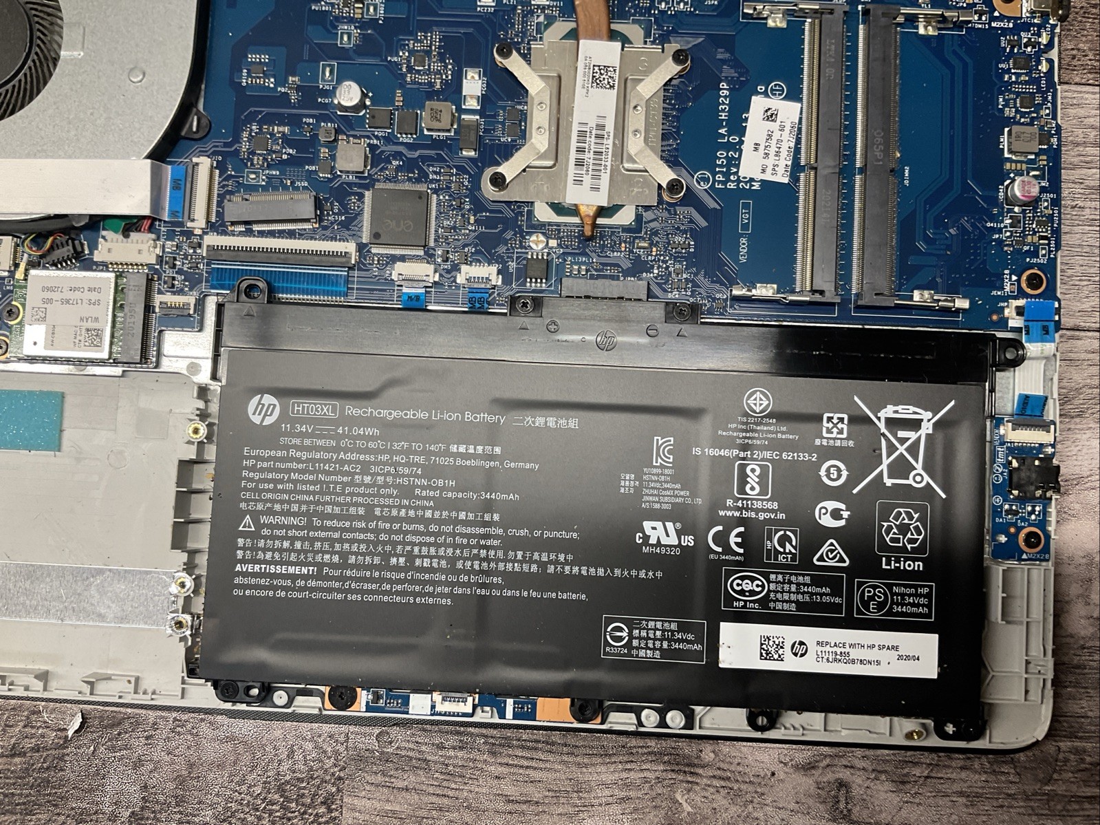 HP Laptop 15 / Intel Core i3 10th Gen / Parts Repair / C15