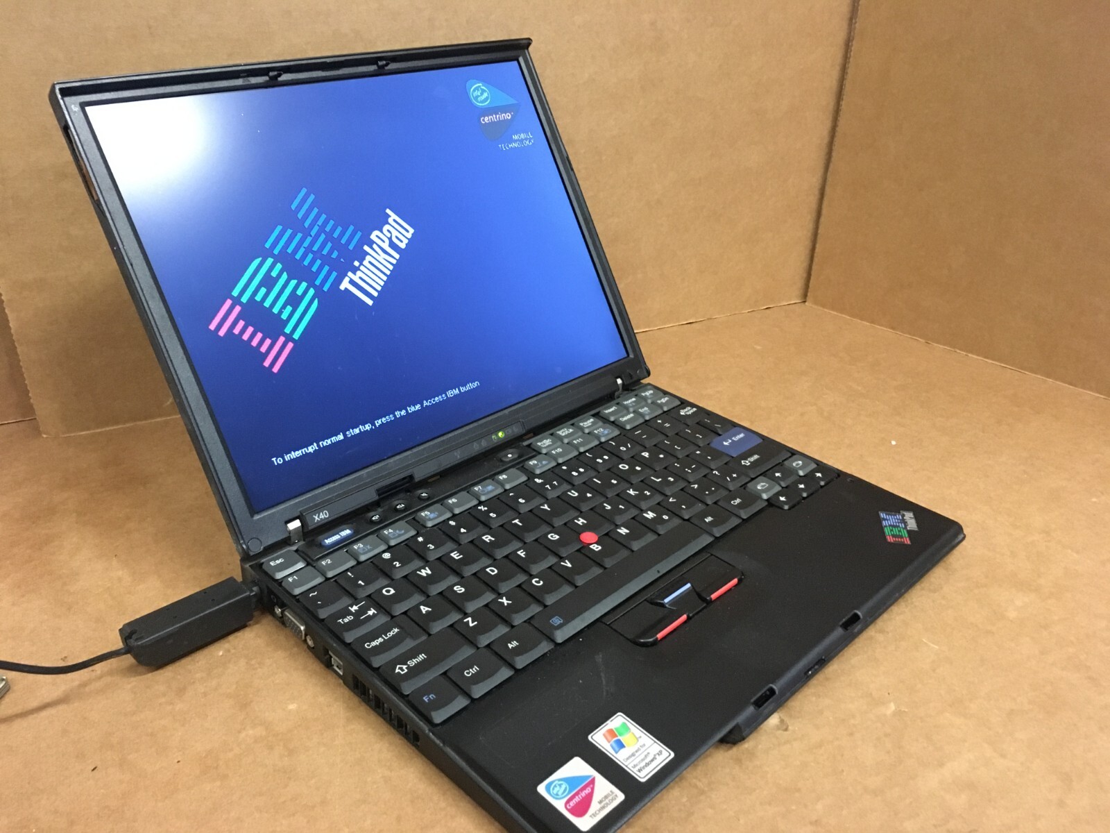 Vintage IBM Thinkpad X40 598MHz 768MB RAM NO HDD