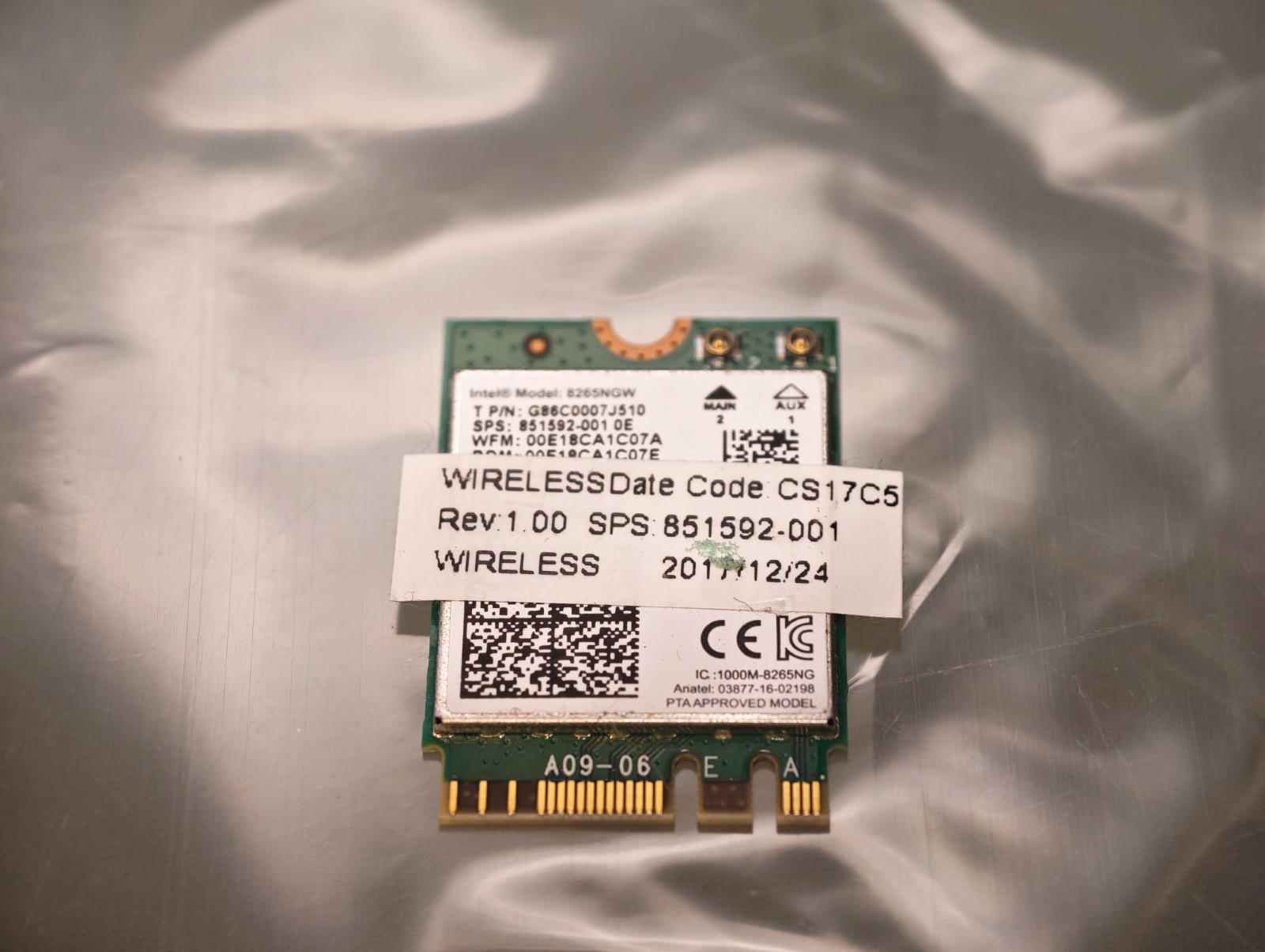 HP 820 G3 G4 725 G3 G4 640 G4 840 G4 DUAL BAND COMBO WIFI CARD 851592-001 #