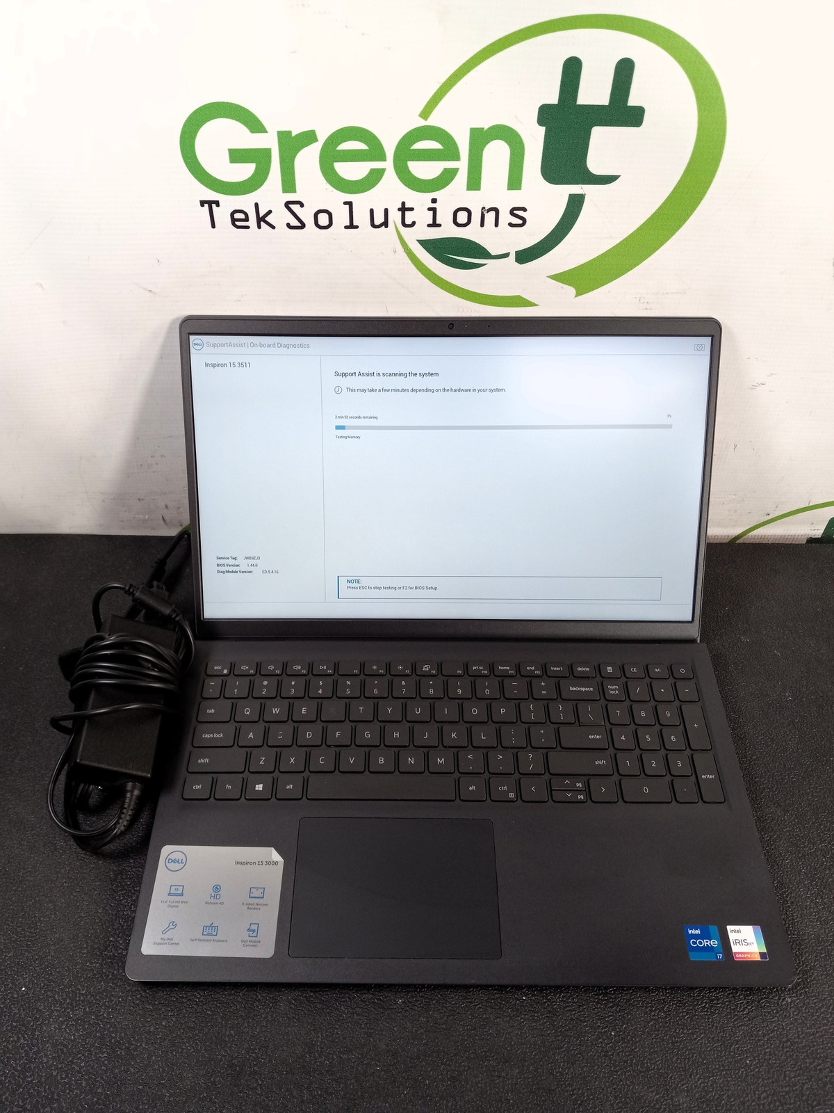 Dell Inspiron 3511 15.6″ Core i7-1165G7 12GB RAM NO SSD Laptop NO OS