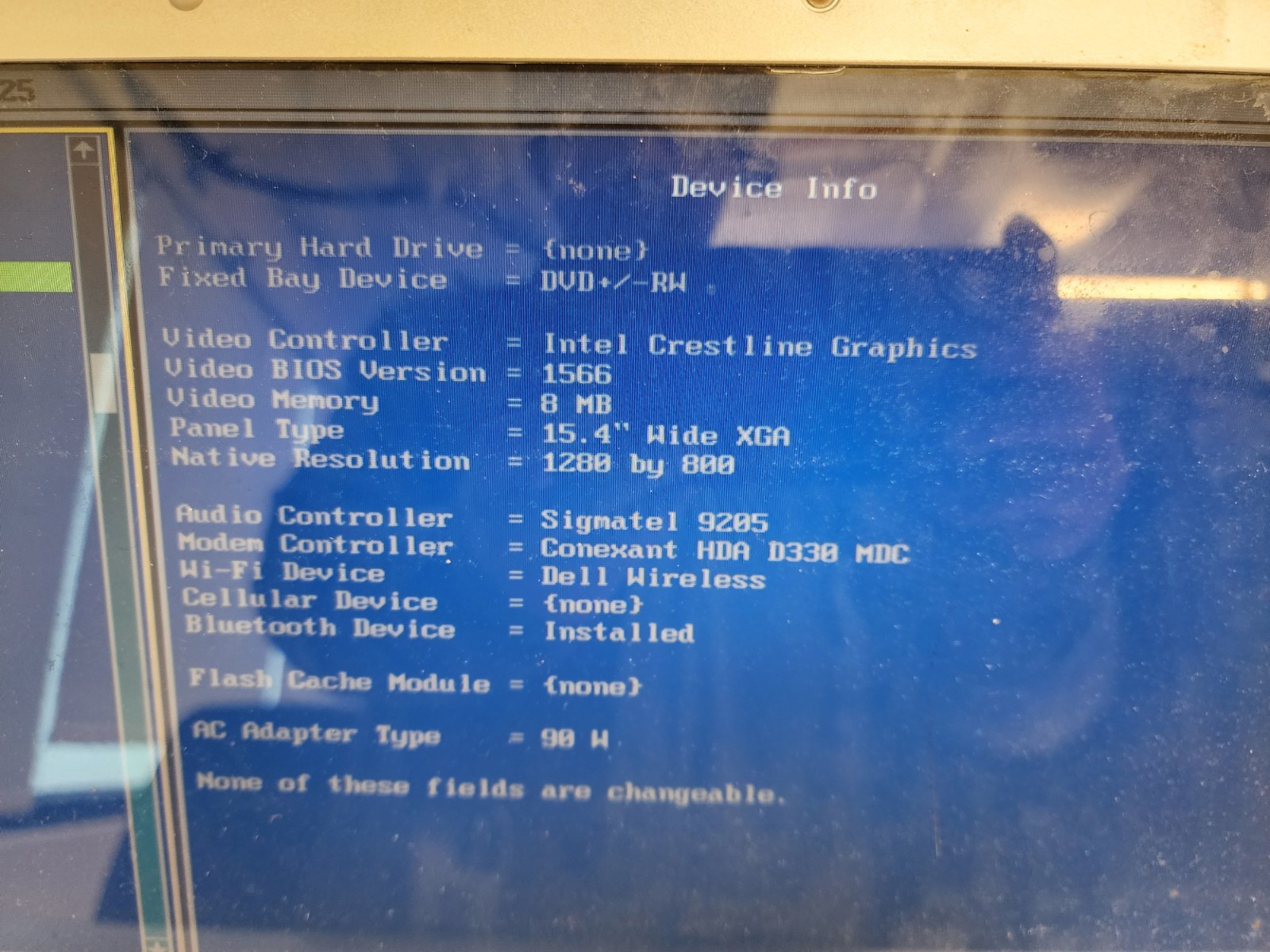 Dell Inspiron 1525 Intel Core 2 Duo 06FD 1.73GHz 4 GB Ram NO HDD No Batt