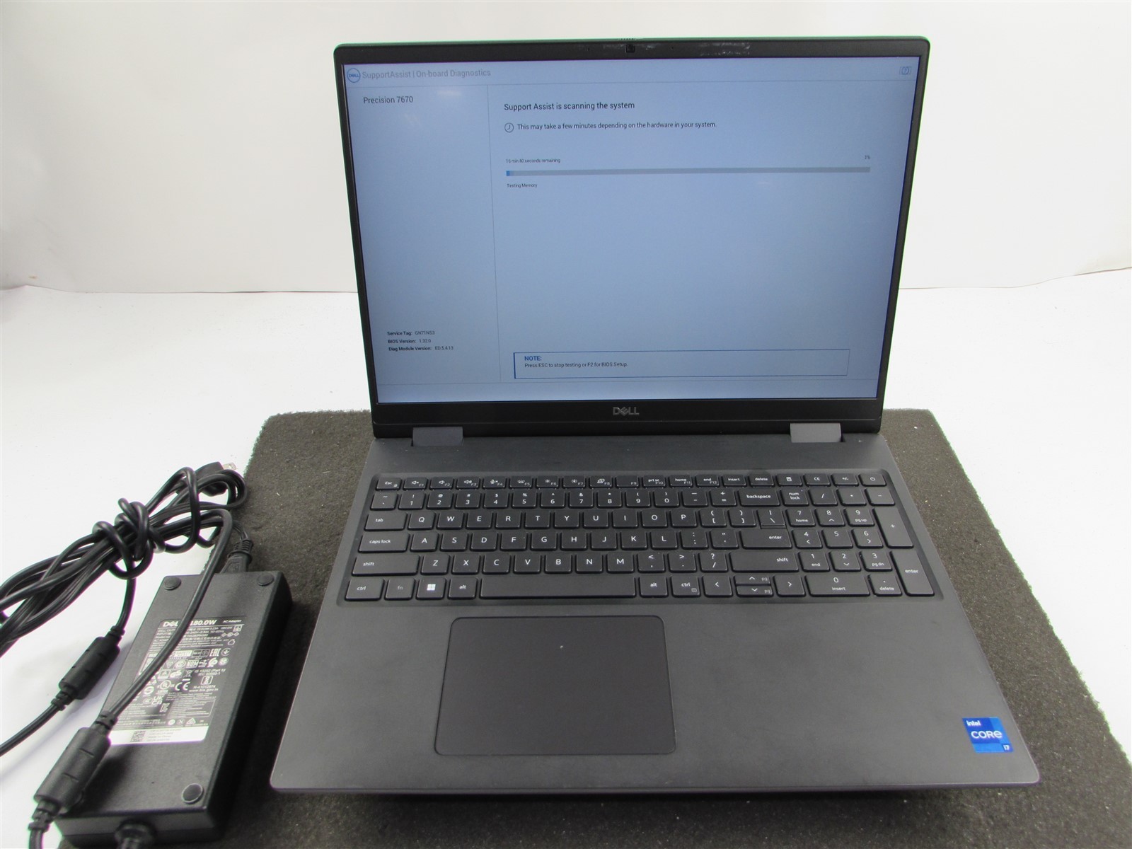DELL PRECISION 7670 FHD I7-12850HX 16 CORES 1TB 64GB RAM RTX A1000 WIN 11 PRO
