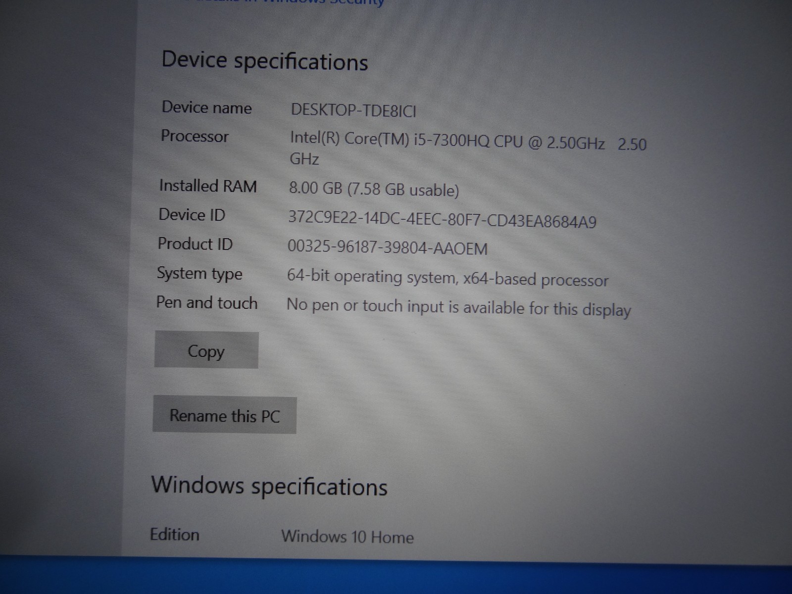 Dell XPS 15 P56F Laptop Computer -15.6″Screen – Windows 10 – Intel i5 – 8GB RAM