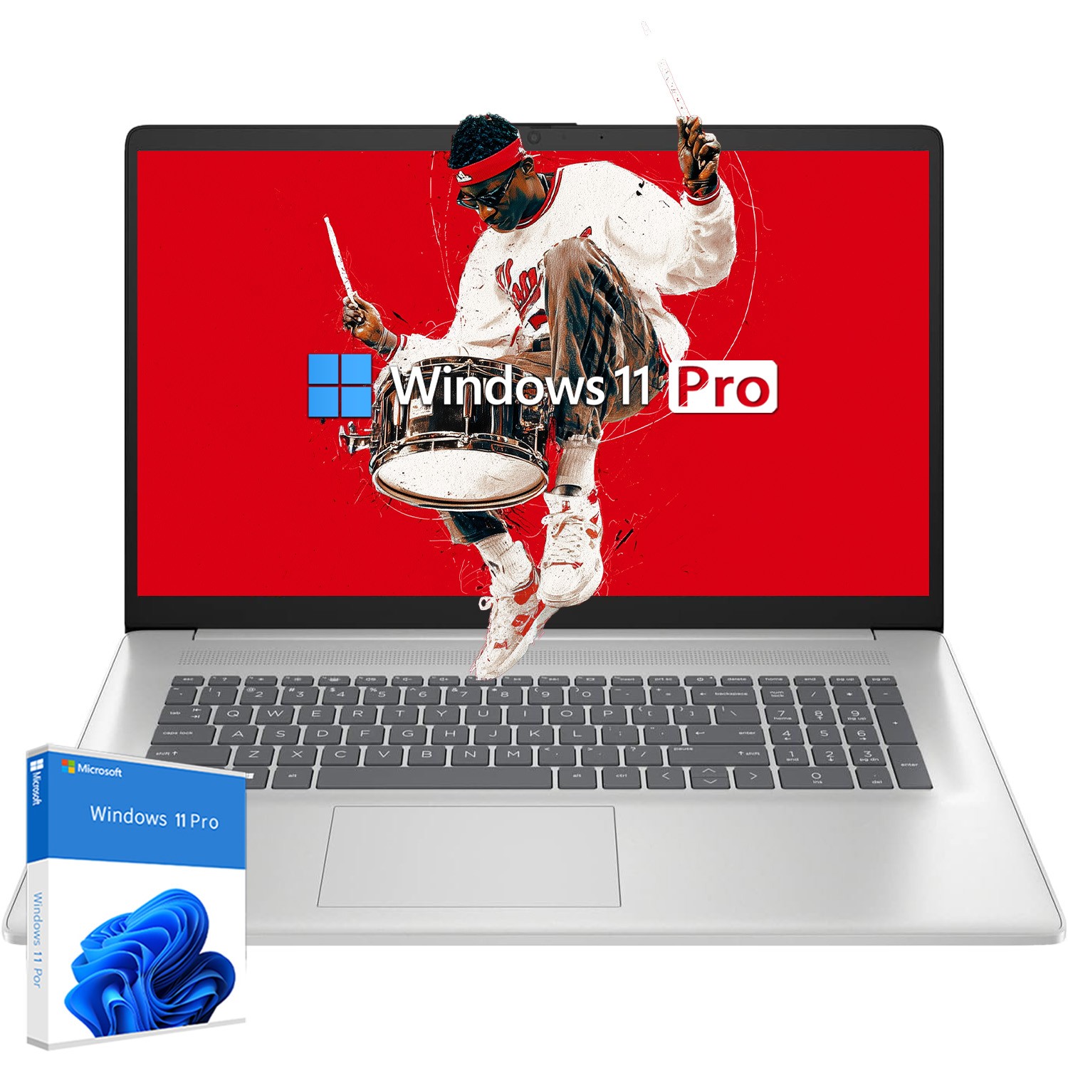 HP 17.3 in Touch Laptop Win11Pro 6 core AMD RYzen 5 7530U UpTo 64GB RAM 2TB SSD