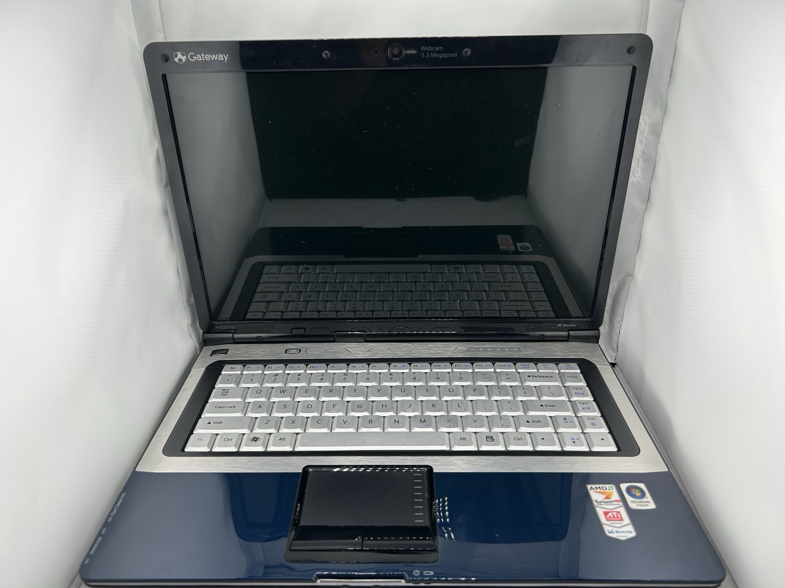 Gateway M-1634u Laptop NO Power NO HDD, AMD Turion 64×2, 4GB RAM, Original Cord
