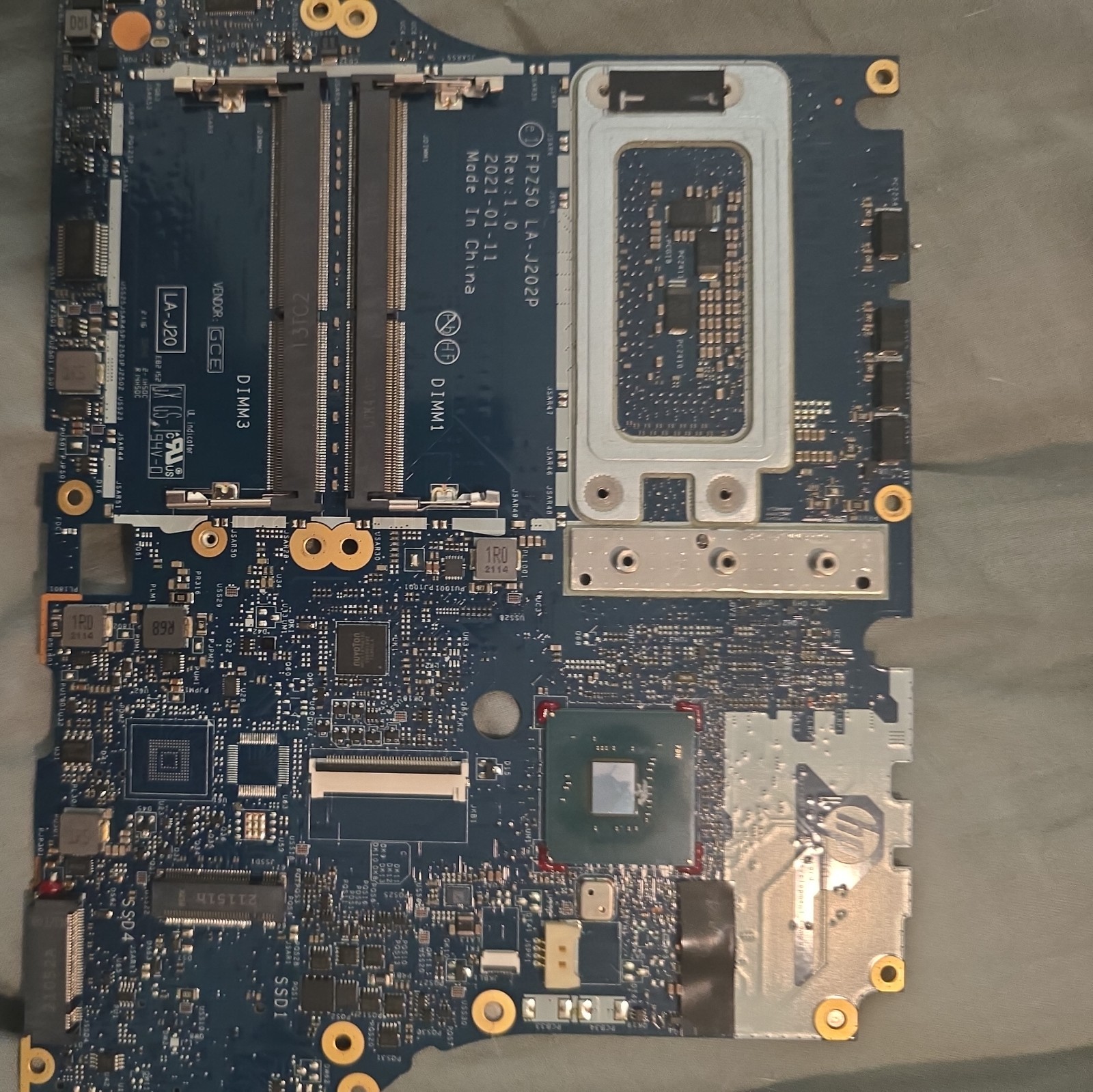 HP ZBook Fury 15 G7 motherboard only