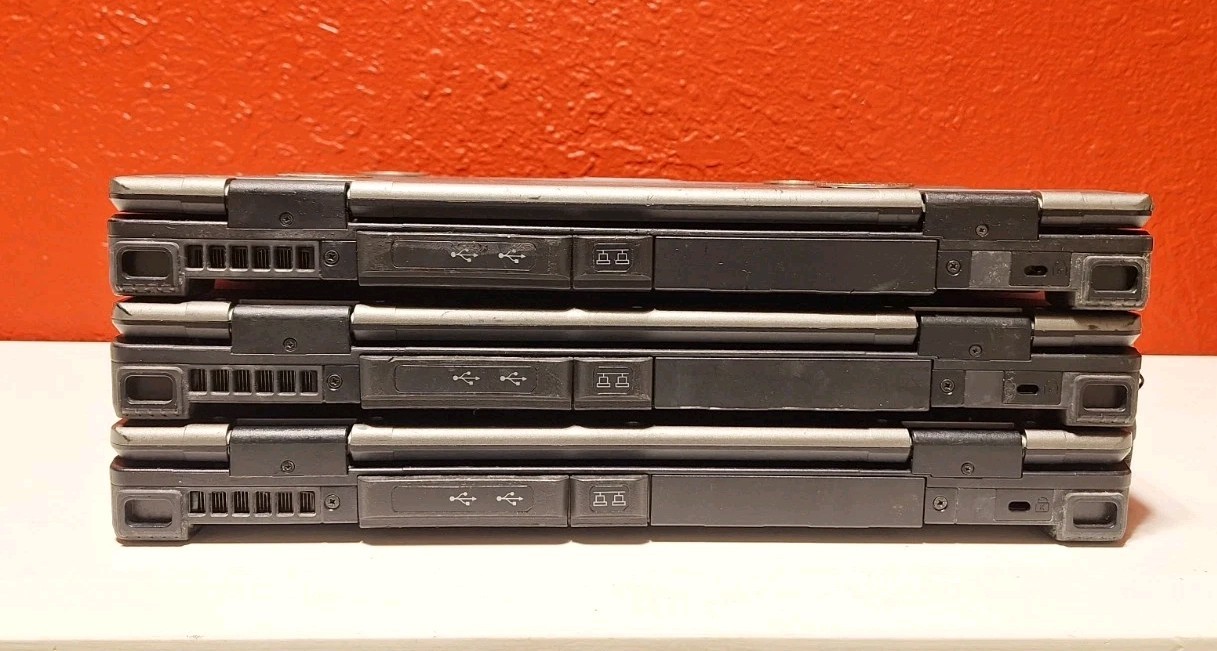 Lot Of 3 GETAC S410 Rugged Toughbook i5-6300U 2.40GHz No Caddy/HD 8GB Read