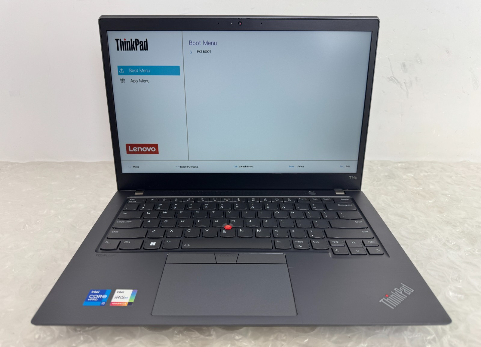 Lenovo ThinkPad T14s Gen 2 i7-1185G7 16GB No SSD/OS/AC Parts/Repair Laptop