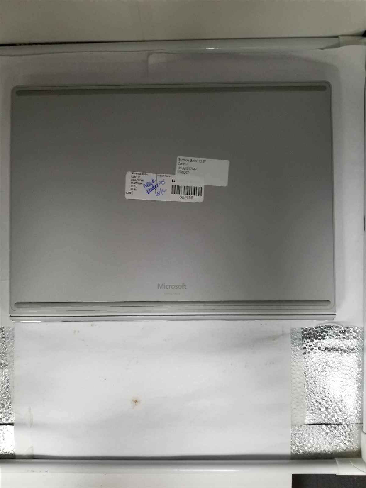 Microsoft Surface Book Core i7 13.5″ 16GB/512GB Silver Reduced Price VW6202