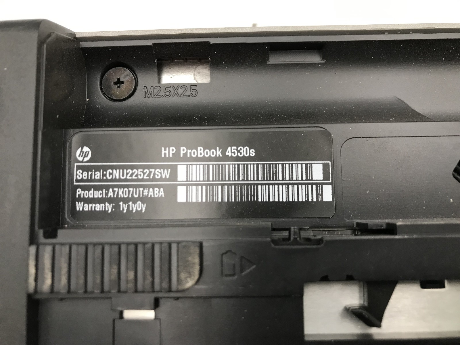 HP PROBOOK 4530S – FOR PARTS – INTEL I5 2ND GEN – NO RAM – READ DESCRIPTION – BB