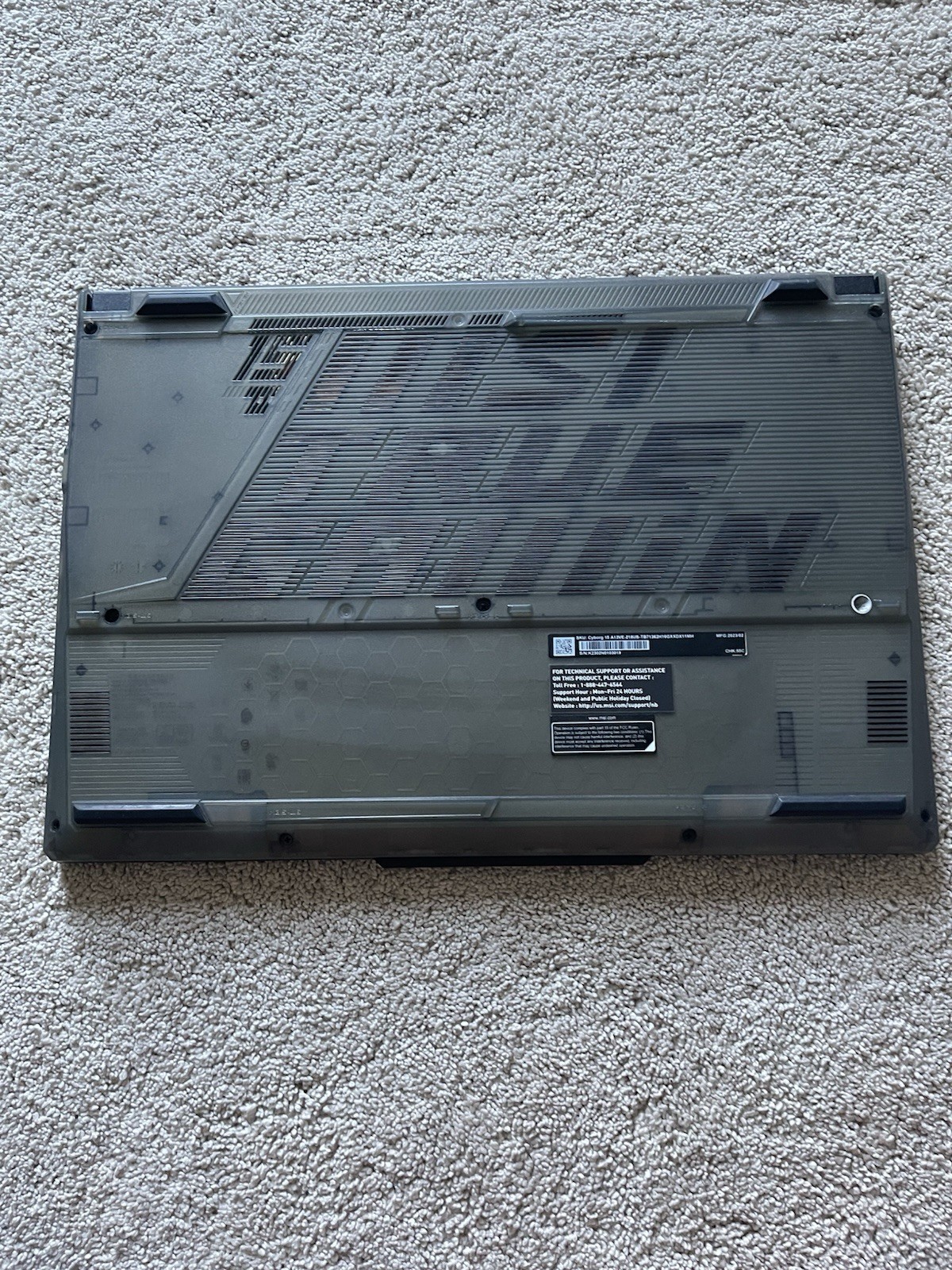 MSI Cyborg 15.6 in (512GB SSD, Intel Core i7 13th Gen 4.90 GHz, 16 GB) Laptop –