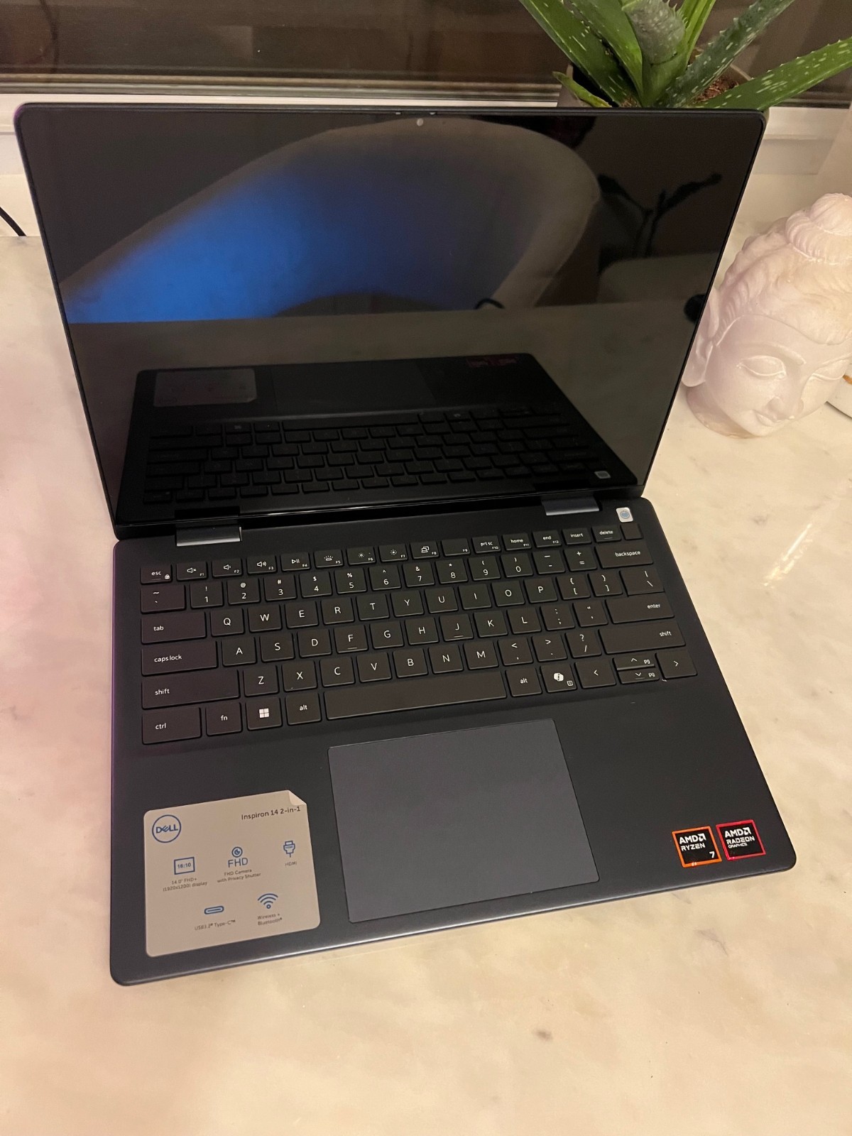 Dell Inspiron 14 2-in-1 14″ IPS LED Touch Screen Laptop – AMD Ryzen 7 with 16GB