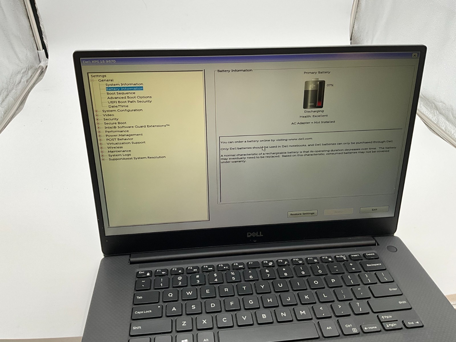 DELL XPS 15 9570 i7-8750H 32GB 1tb NVME GTX 1050TI LAPTOP F4SFLQ2
