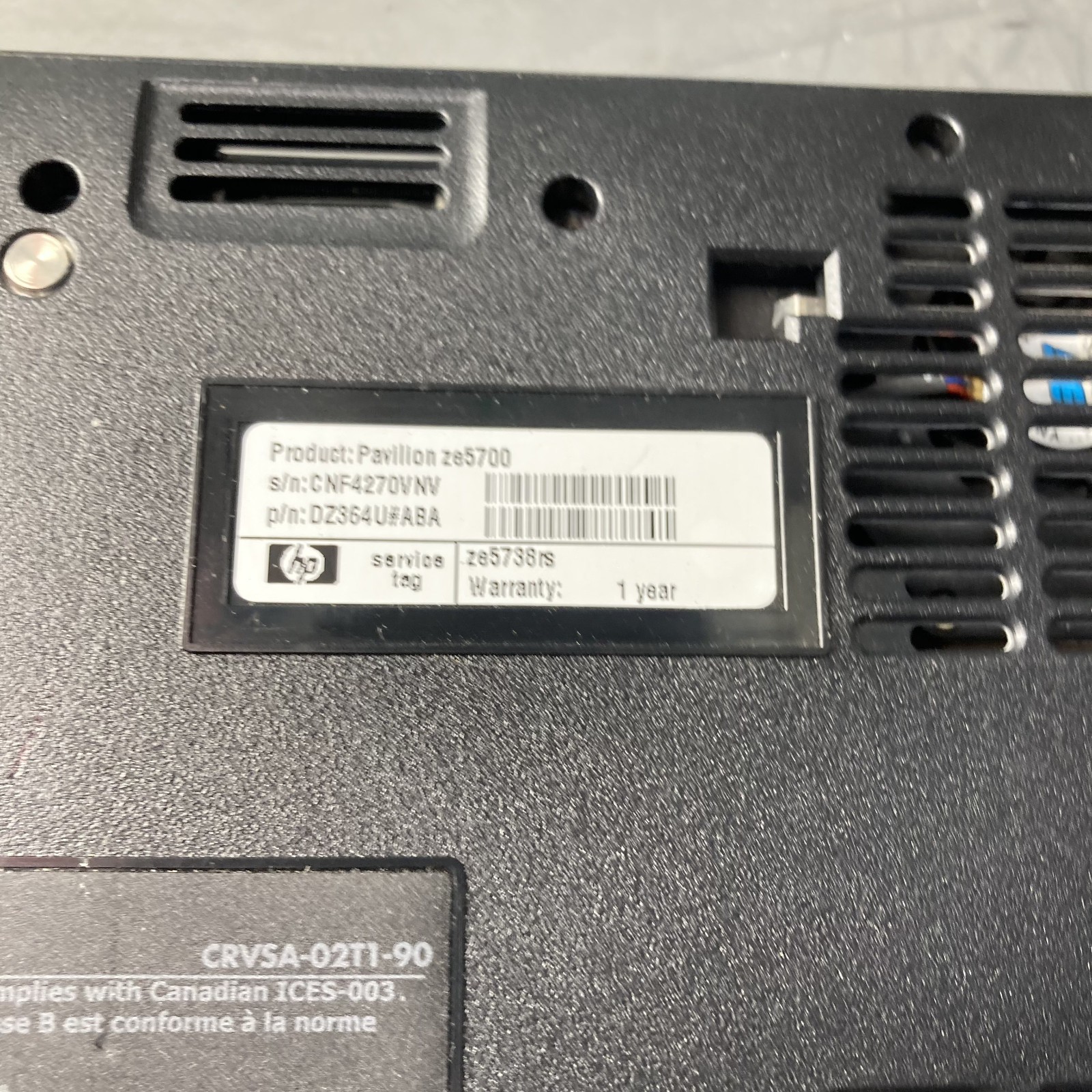 Retro Gaming-HP Pavilion Ze5700-Celeron@ 2.80GHz 500MB Ram 60GB HDD Win XP-WORKS