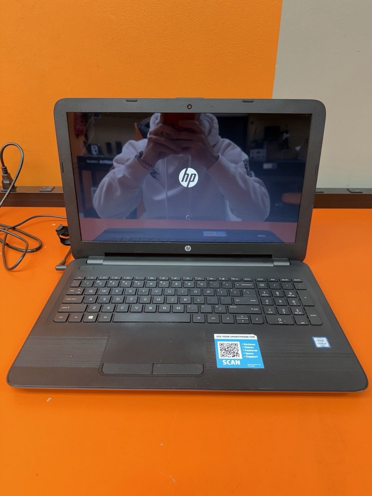 HP Touch Screen Laptop PC Intel I3-6100u CPU 1tb HDD 6gb RAM Model# 15-ay009dx